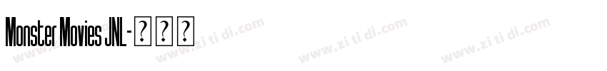 Monster Movies JNL字体转换 Monster Movies JNL字体转换